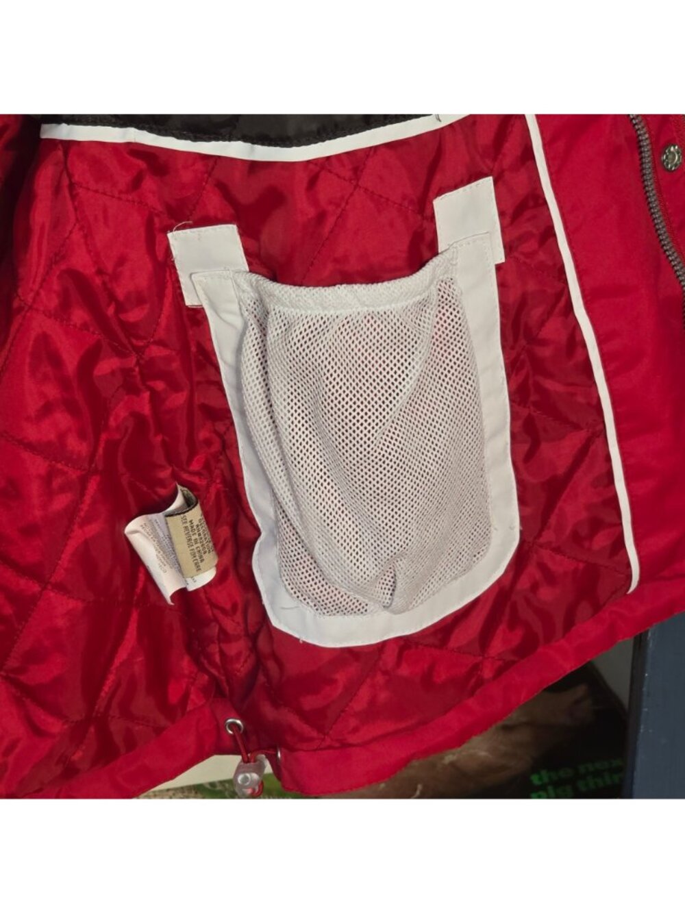 Vintage Free Country Radiance Ski Jacket Medium Red White Wave Colorblock - Picture 11 of 16